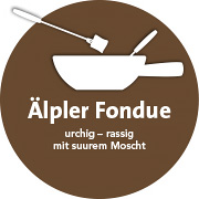 Rassiges Älpler Fondue mit saurem Most vom Chäs Paradies Seengen & Seon – jetzt online bestellen