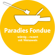 Würzig-rezentes Paradies Fondue mit Weisswein vom Chäs Paradies Seengen & Seon – jetzt online bestellen